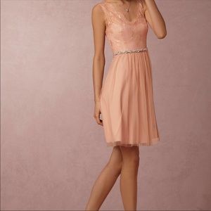 Bhldn Lina dress in cameo pink